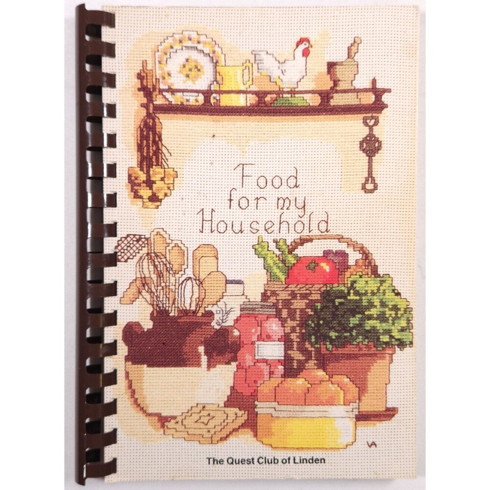 1986 Food For My Household Quest Club Of Linden Alabama Marengo Cookbook Recipes